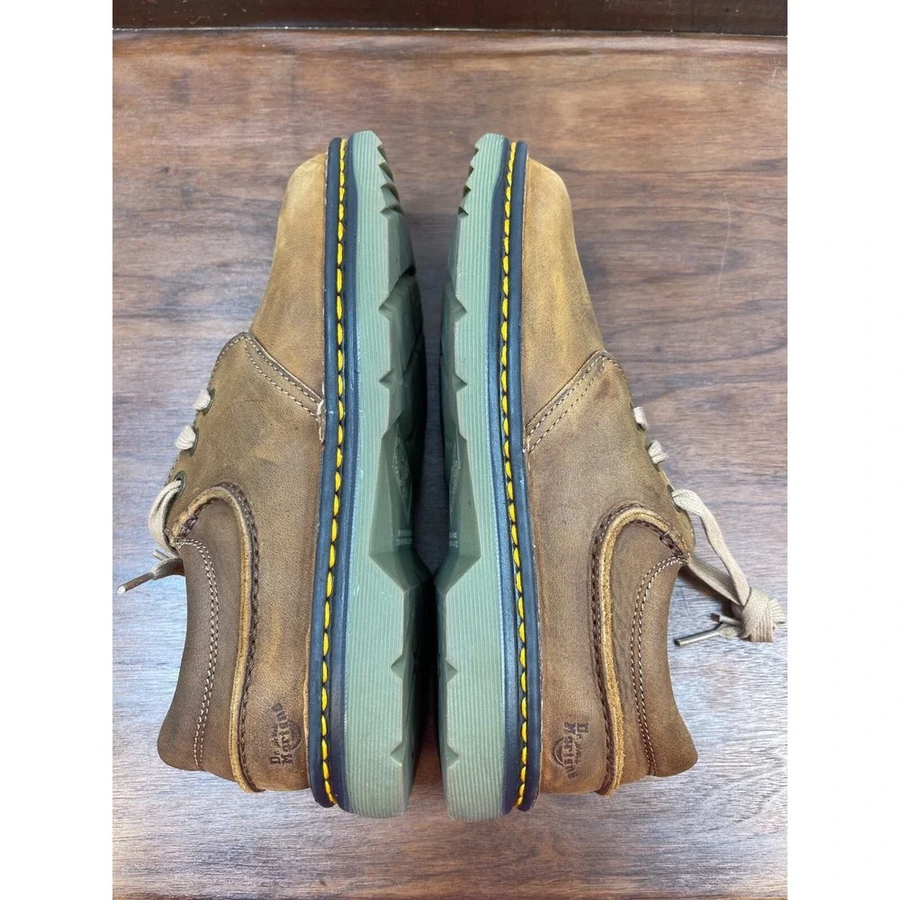 Dr Martens Mens US SZ 7 UK SZ 6  3 Eyelet Oxford Camel Tan Brown Rare EUC Clean